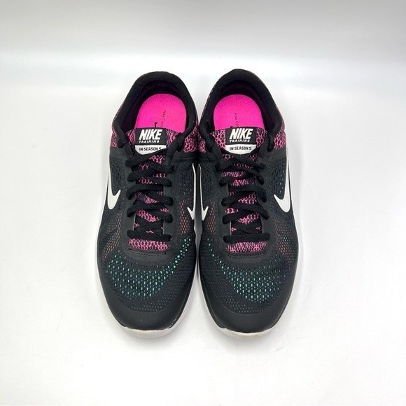 Nike Womens Size 7 In Season‎ Tr 5 830750-011 Black Pink Running Shoes Sneakers - Picture 3 of 12